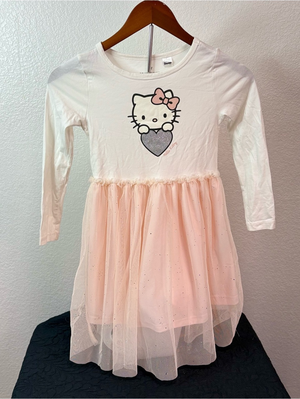 Sanrio Hello Kitty White Bodice with Light Pink Tulle Dress